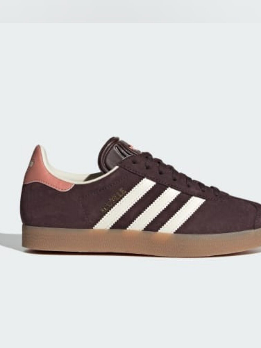 NWOT [Adidas] Gazelle In Size W7, Brown Suede, Pink, Brown Gum, Leather